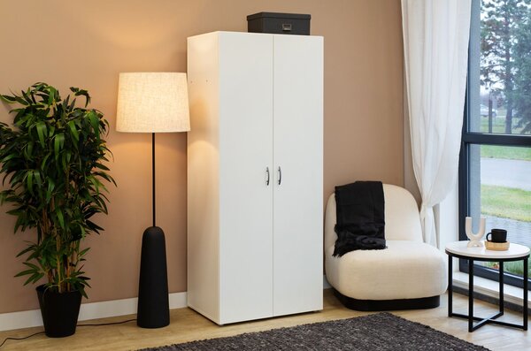 Kétajtós szekrény 74 cm RICHLAND - fehér