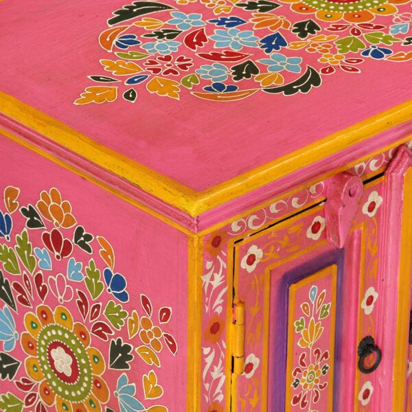 VidaXL Rózsaszín Mangófa TV Szekrény - 110x30x40 cm