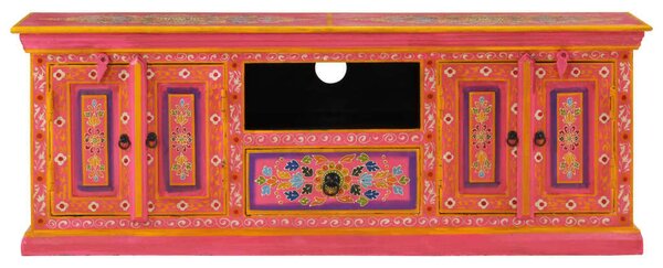 VidaXL Rózsaszín Mangófa TV Szekrény - 110x30x40 cm