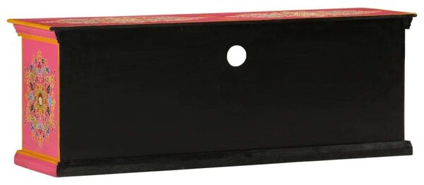 VidaXL Rózsaszín Mangófa TV Szekrény - 110x30x40 cm