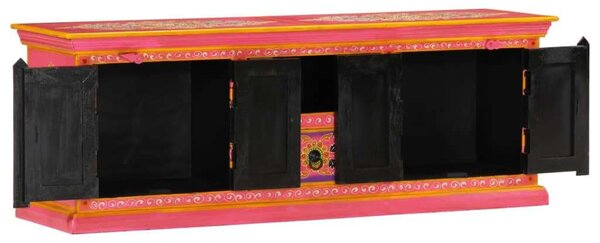 VidaXL Rózsaszín Mangófa TV Szekrény - 110x30x40 cm