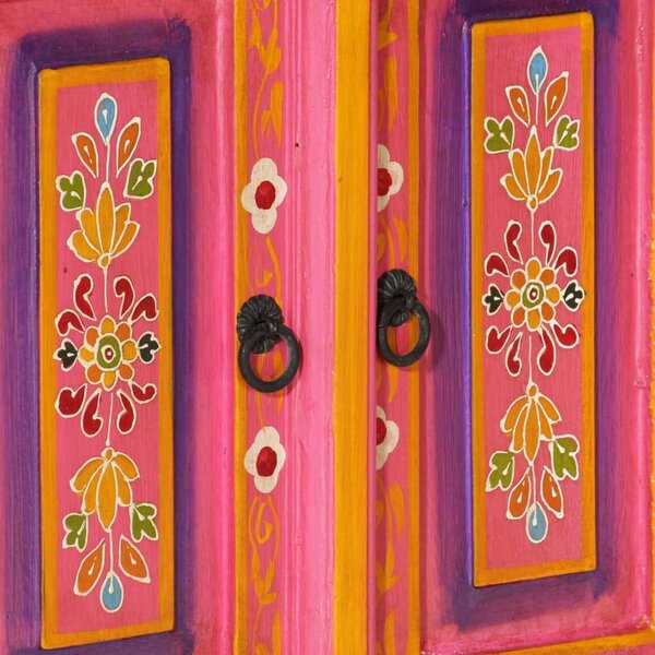 VidaXL Rózsaszín Mangófa TV Szekrény - 110x30x40 cm