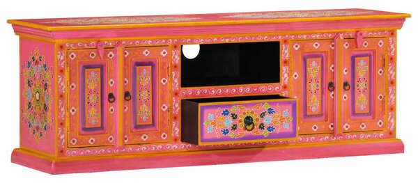 VidaXL Rózsaszín Mangófa TV Szekrény - 110x30x40 cm
