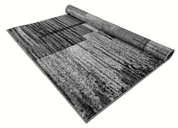 Szőnyeg 160x220 cm LUKEN téglalap alakú - szürke / fekete