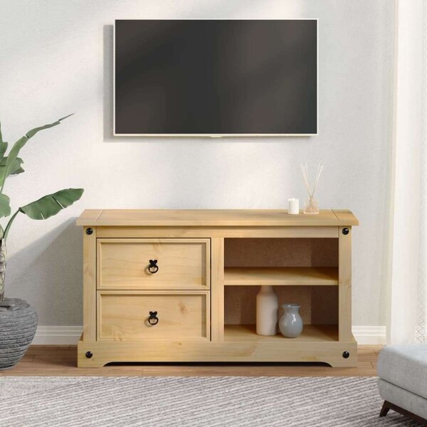 VidaXL Corona Fenyőfa TV-szekrény - 100x40x52 cm