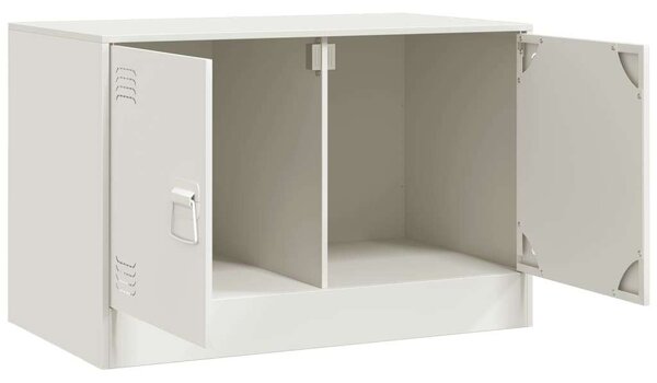 VidaXL Acél TV-szekrény szett - 2 db Fehér - 67x39x44 cm