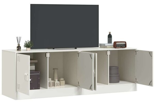 VidaXL Acél TV-szekrény szett - 2 db Fehér - 67x39x44 cm