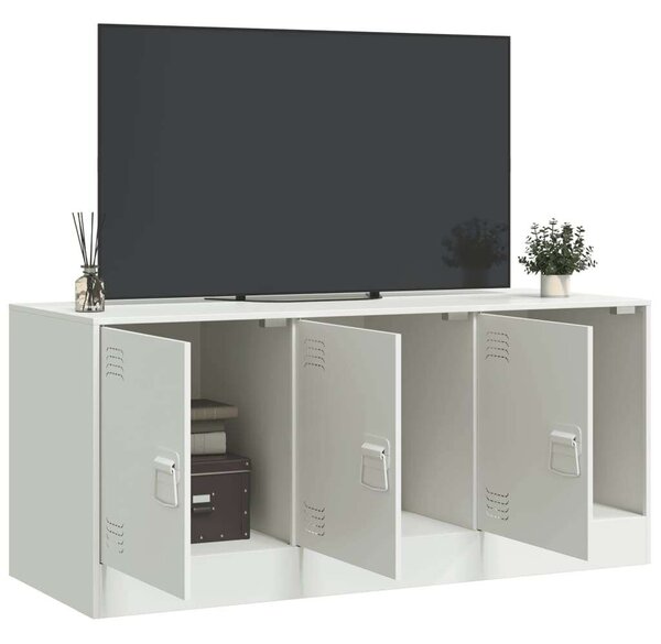 VidaXL Acél TV-szekrény - Fehér - 99x39x44 cm