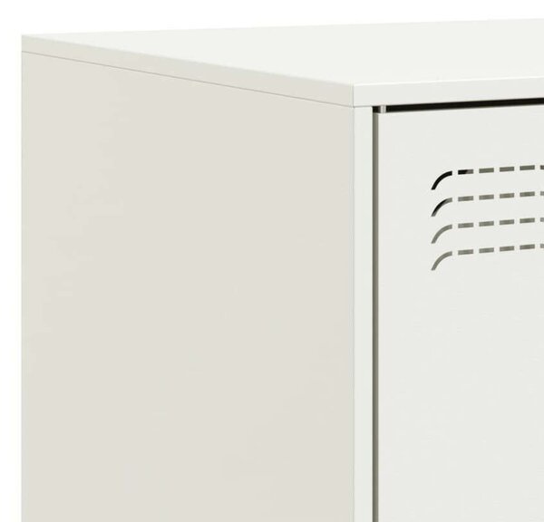 VidaXL Acél TV-szekrény szett - 2 db Fehér - 67x39x44 cm