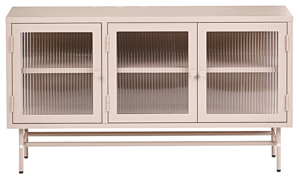 Vitrin DEVON Fém 115 cm Bézs