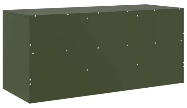 VidaXL Olívazöld Acél TV-szekrény - 99x39x44 cm