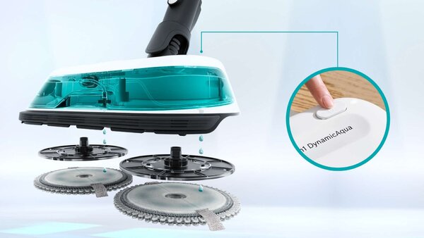 Bosch BCS71HYG1 vezeték nélküli Porszívó, Fekete-Fehér