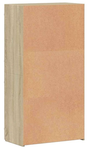 VidaXL Fa Irattartó Szekrény - Sonoma Tölgy - 60x32x115 cm