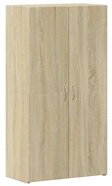 VidaXL Fa Irattartó Szekrény - Sonoma Tölgy - 60x32x115 cm