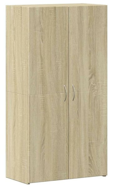 VidaXL Fa Irattartó Szekrény - Sonoma Tölgy - 60x32x115 cm