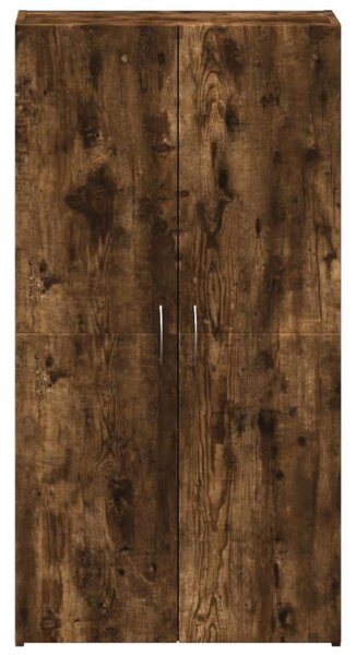 VidaXL Irattartó Szekrény - Füstös Tölgy - 60x32x115 cm