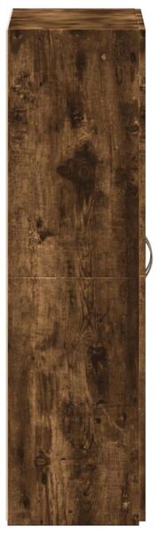 VidaXL Irattartó Szekrény - Füstös Tölgy - 60x32x115 cm