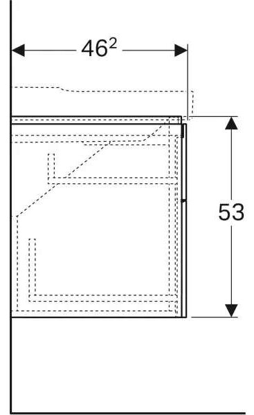 Geberit Xeno2 Mosdószekrény - Falra Szerelhető - 120cm+