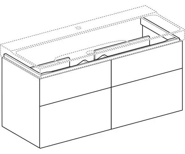 Geberit Xeno2 Mosdószekrény - Falra Szerelhető - 120cm+