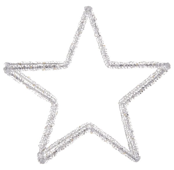 Kültéri dekoráció LED SIMO 31 cm Csillag Fehér