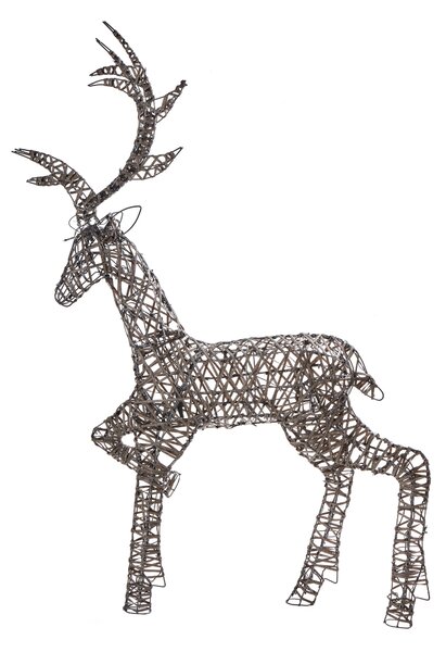Kültéri dekoráció LED HUSAVIK 140 cm Rénszarvas Ezüst