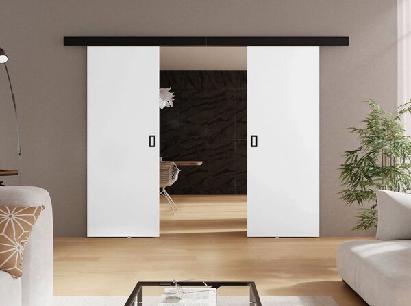 SANITA 3 kétszárnyú beltéri tolóajtó - 132 cm, fehér