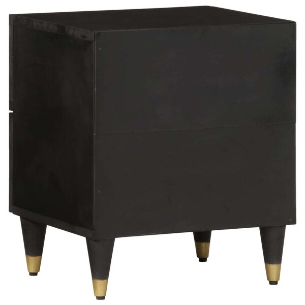VidaXL Mangófa Éjjeliszekrény szett - 2 db - 40x33x46 cm