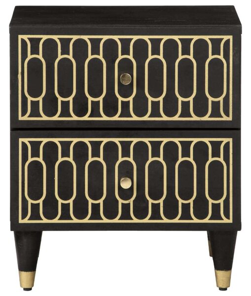 VidaXL Mangófa Éjjeliszekrény szett - 2 db - 40x33x46 cm