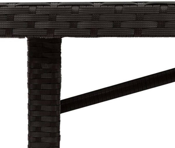VidaXL - Kerti Asztal - Polyrattan - 190x80x75cm