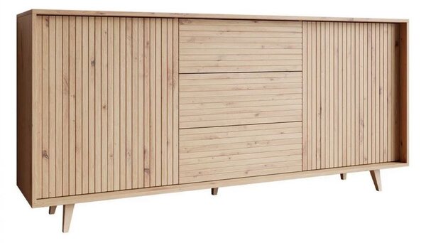 Széles komód ajtókkal és fiókokkal PRESIDIO - artisan tölgyfa
