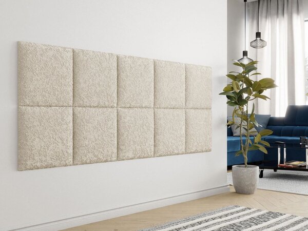 Kárpitozott falpanel 42x42 PAG - világos bézs