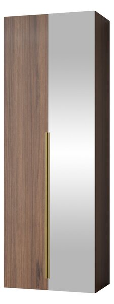 Könyvespolc Comfivo 579, Zárt, Ajtókkal, Laminált forgácslap, 200x70x42cm, Dió, Aranysárga
