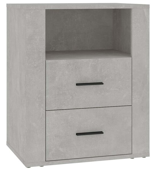 Betonszürke szerelt fa éjjeliszekrény 50 x 36 x 60 cm