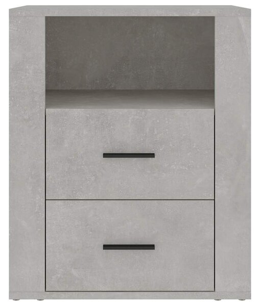 Betonszürke szerelt fa éjjeliszekrény 50 x 36 x 60 cm