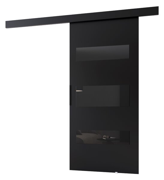BARRET beltéri tolóajtó 14 - 76 cm, fekete