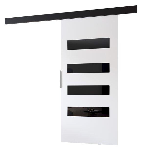 BARRET beltéri tolóajtó 16 - 76 cm, fehér / fekete