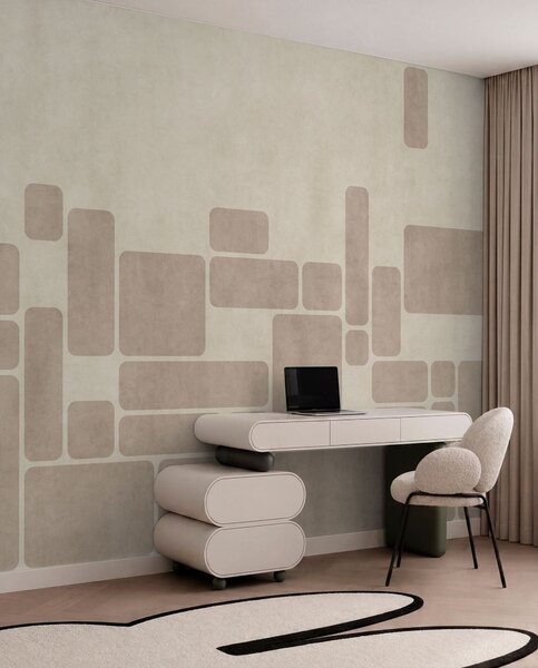 Fotótapéta Geometrikus minta lekerekített téglalapokkal, Fotótapéta geometria, w05141 : Uwalls.hu