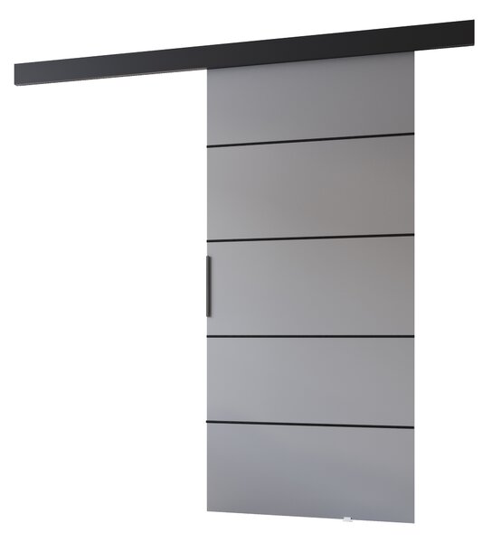Beltéri faliajtó BARRET 20 - 76 cm, szürke / fekete