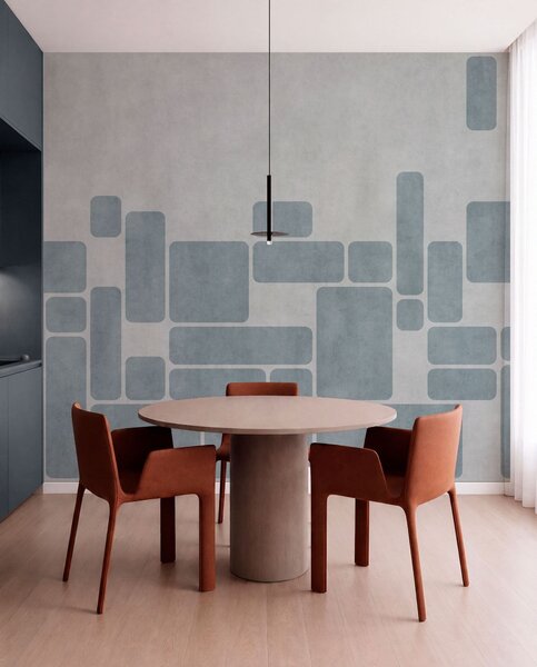Fotótapéta Geometrikus minta világoskék árnyalatokban, Fotótapéta geometria, w05141v2 : Uwalls.hu