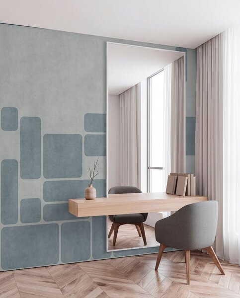 Fotótapéta Geometrikus minta világoskék árnyalatokban, Fotótapéta geometria, w05141v2 : Uwalls.hu