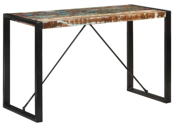 VidaXL Újrahasznosított Fa Étkezőasztal - Ipari Stílus - 120x55x76 cm