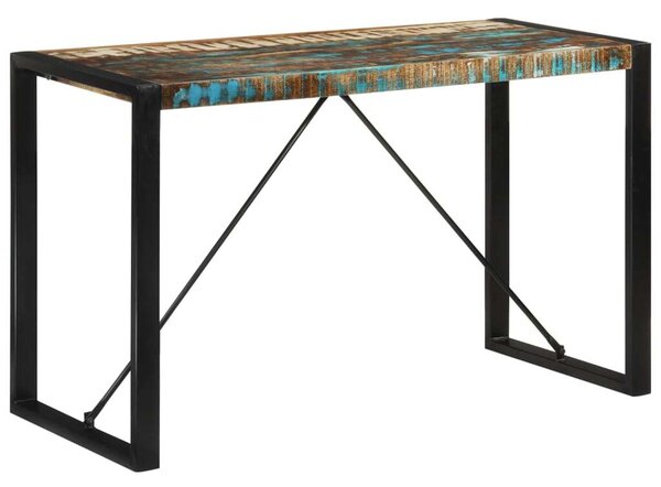 VidaXL Újrahasznosított Fa Étkezőasztal - Ipari Stílus - 120x55x76 cm
