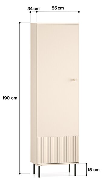 Keskeny gardrób 55 FAREL - kasmír
