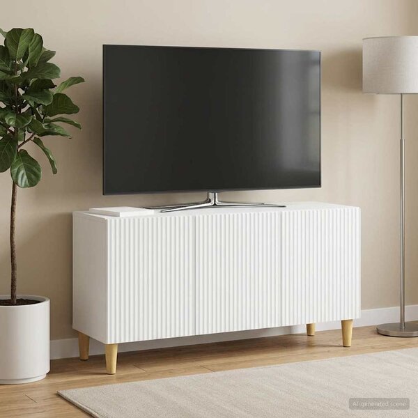 TV szekrény Fehér 99 x 34,5 x 50 cm Szerelt Fa