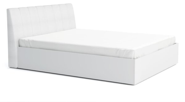 Franciaágy 160x200 GUAMO - alpesi fehér / fényes fehér