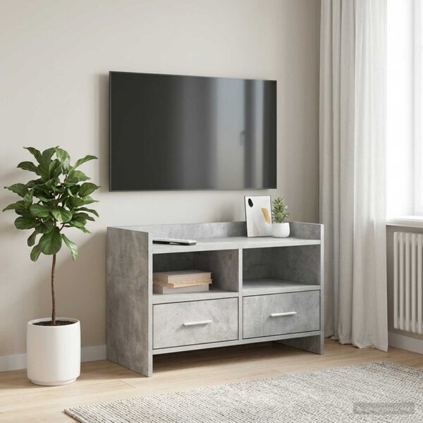 TV szekrény 71,5 x 33 x 47 cm Betonszürke Szerelt Fa