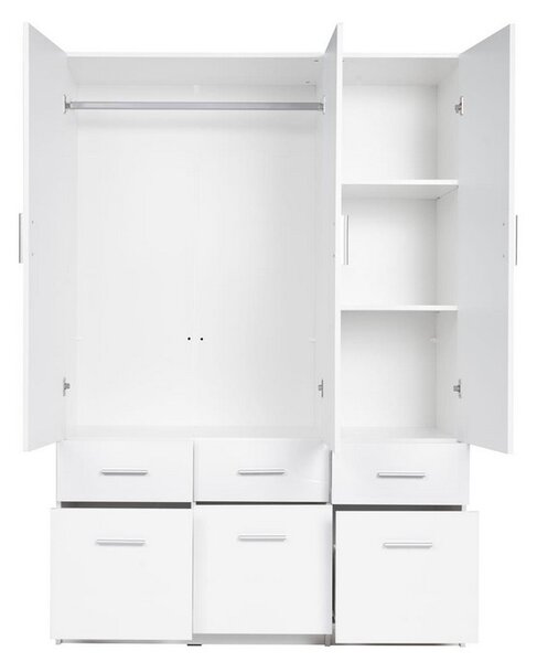 Kombinált gardrób bővítmény 136 cm CERETE 4 - fehér