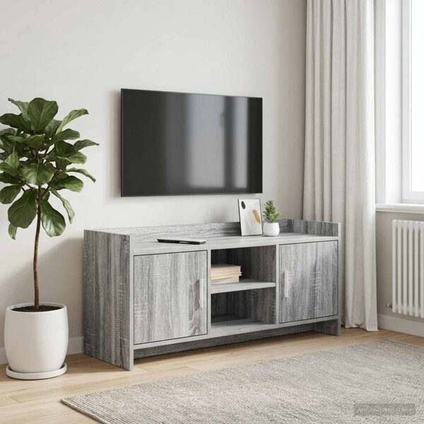 TV szekrény 102 x 33 x 47 cm Szürke Sonoma Szerelt Fa