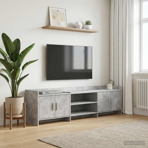 TV szekrény 168 x 33 x 47 cm Betonszürke Szerelt Fa