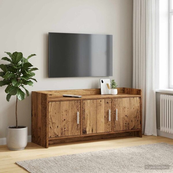 TV szekrény 102 x 33 x 47 cm Antik Fa Szerelt Fa